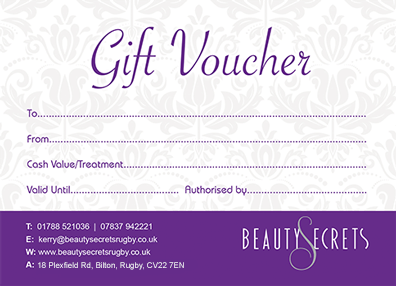 Beauty Secrets in Rugby - Gift Voucher